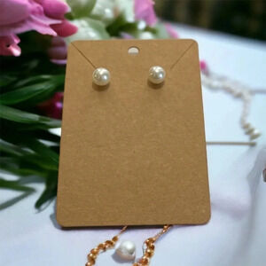 Elegant Faux Pearl Stud Earrings